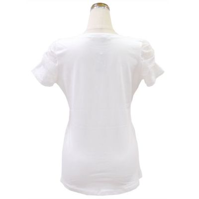 レース地デコレーションTシャツ（ホワイト）Type5