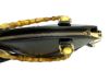 バンブーハンドルクロコ型押しトートバッグ（ブラック）