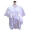 サテンフリルＴシャツ（ホワイト）