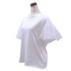 袖チュールレース重ねＴシャツ（ホワイト）