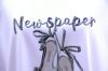 ミュールプリントリボンＴシャツ（ホワイト）